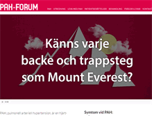 Tablet Screenshot of pah-forum.se